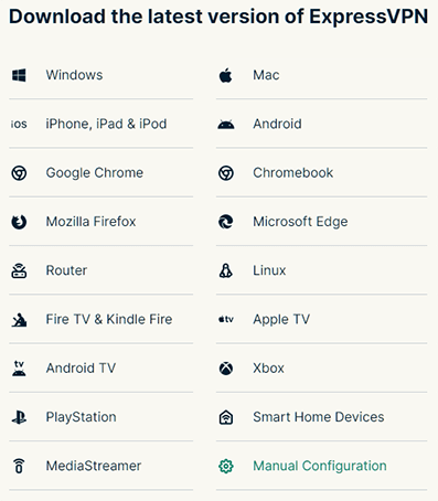 All of the compatible devices